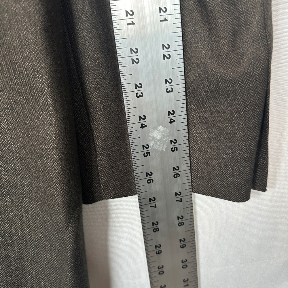 Alan Flusser Mens 44L Sport Coat Brown Herringbone Blazer 2-Button NEW $175 - Picture 12 of 12